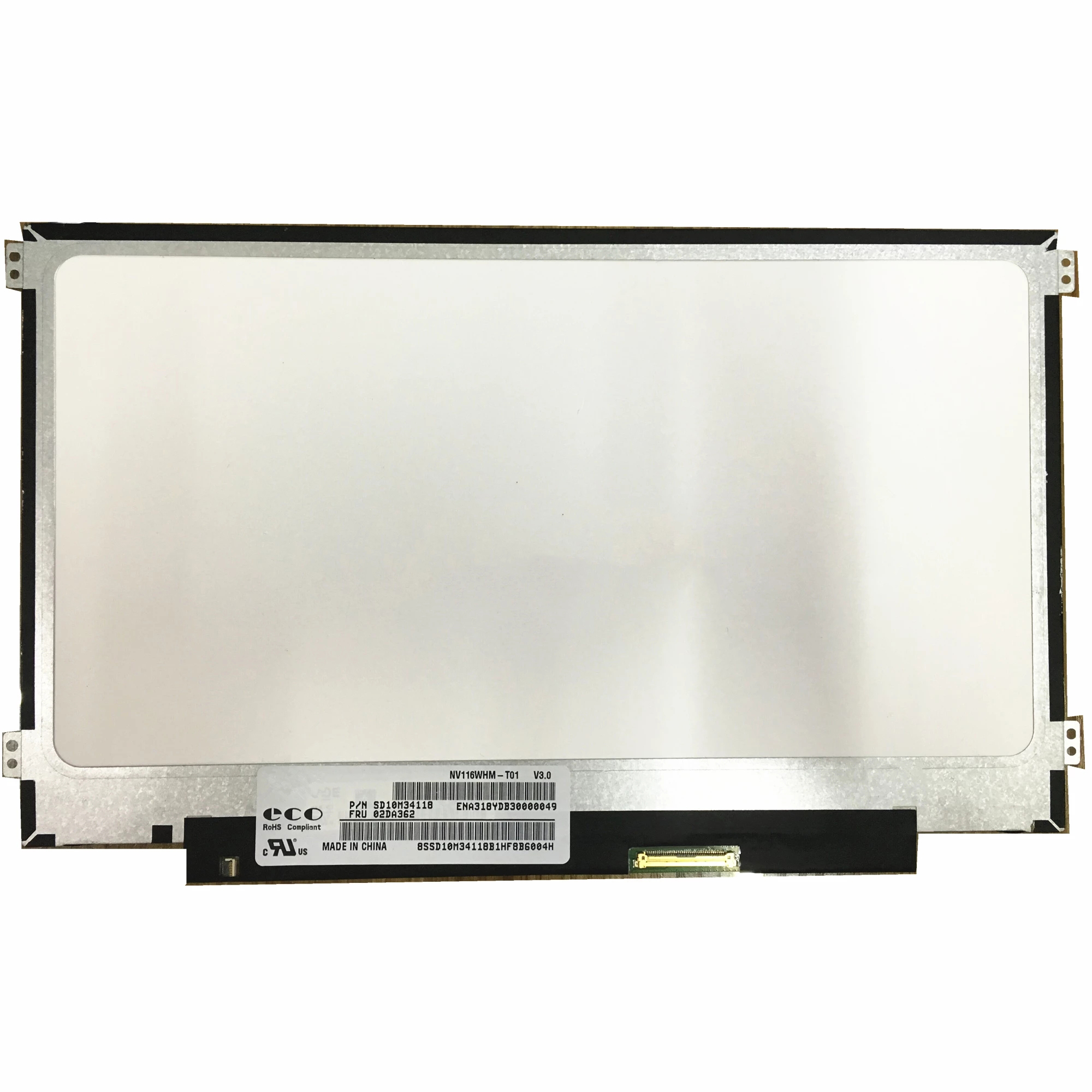 NV116WHM-T01 11.6 "écran tactile LCD pour ordinateur portable écran matriciel 1366x768 HD 40 broches EDP remplacement de panneau pour ordinateur portable mince
